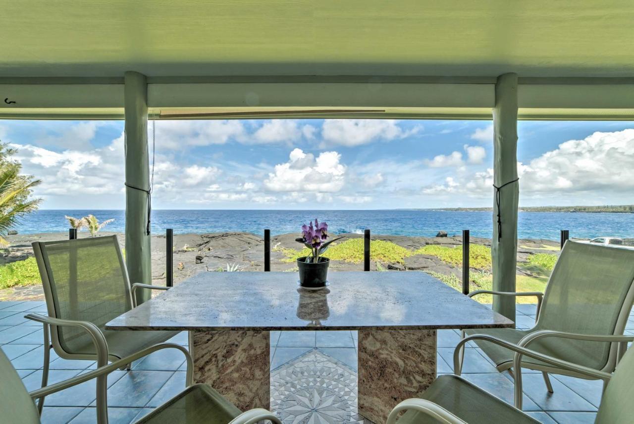 Direct Oceanfront, Big Island Home Keaau Exterior photo