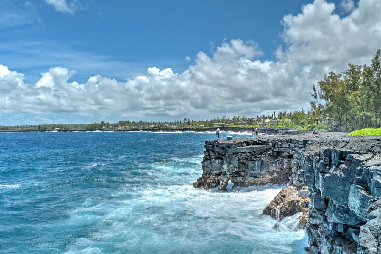 Direct Oceanfront, Big Island Home Keaau Exterior photo
